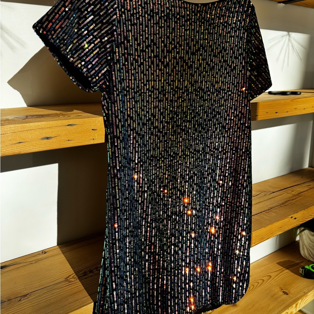 VICI dolls Sequin Black Dress - MEDIUM